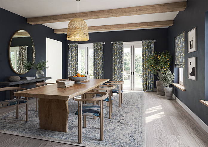 Josie, Petrol - Made to Measure Curtains - Image 8